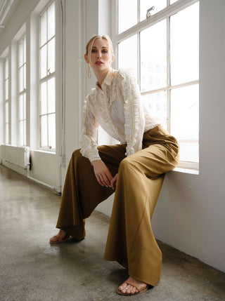 Stelis Wide-leg Pants - Solgo Atelier
