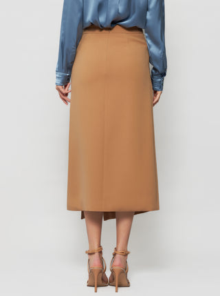 Gina Crepe Wrap Skirt - Solgo Atelier