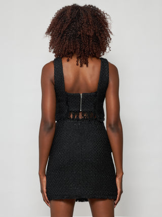 Tia Tweed Mini Skirt - Solgo Atelier