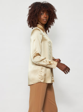 Solgo Pleated Silk Shirt - Solgo Atelier