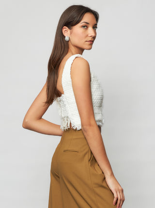 Tia Tweed Crop Top - Solgo Atelier
