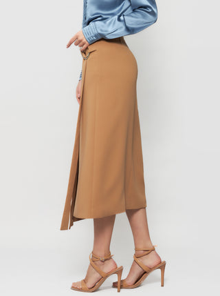 Gina Crepe Wrap Skirt - Solgo Atelier