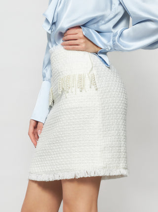 Tia Tweed Miniskirt - Solgo Atelier