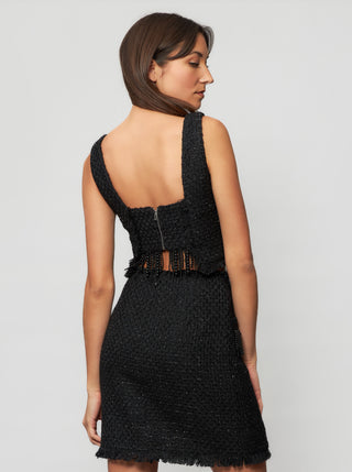 Tia Tweed Crop Top - Solgo Atelier