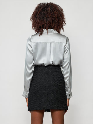 Solgo Pleated Silk Shirt - Solgo Atelier