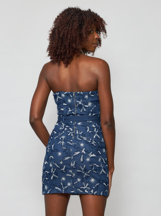 Erie Denim Strapless Dress - Solgo Atelier