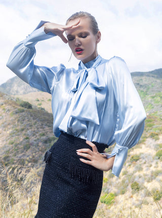 Phaius Silk Blouse - Solgo Atelier