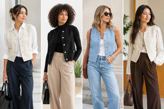 Boucle Vest Outfit Ideas for Work and Beyond