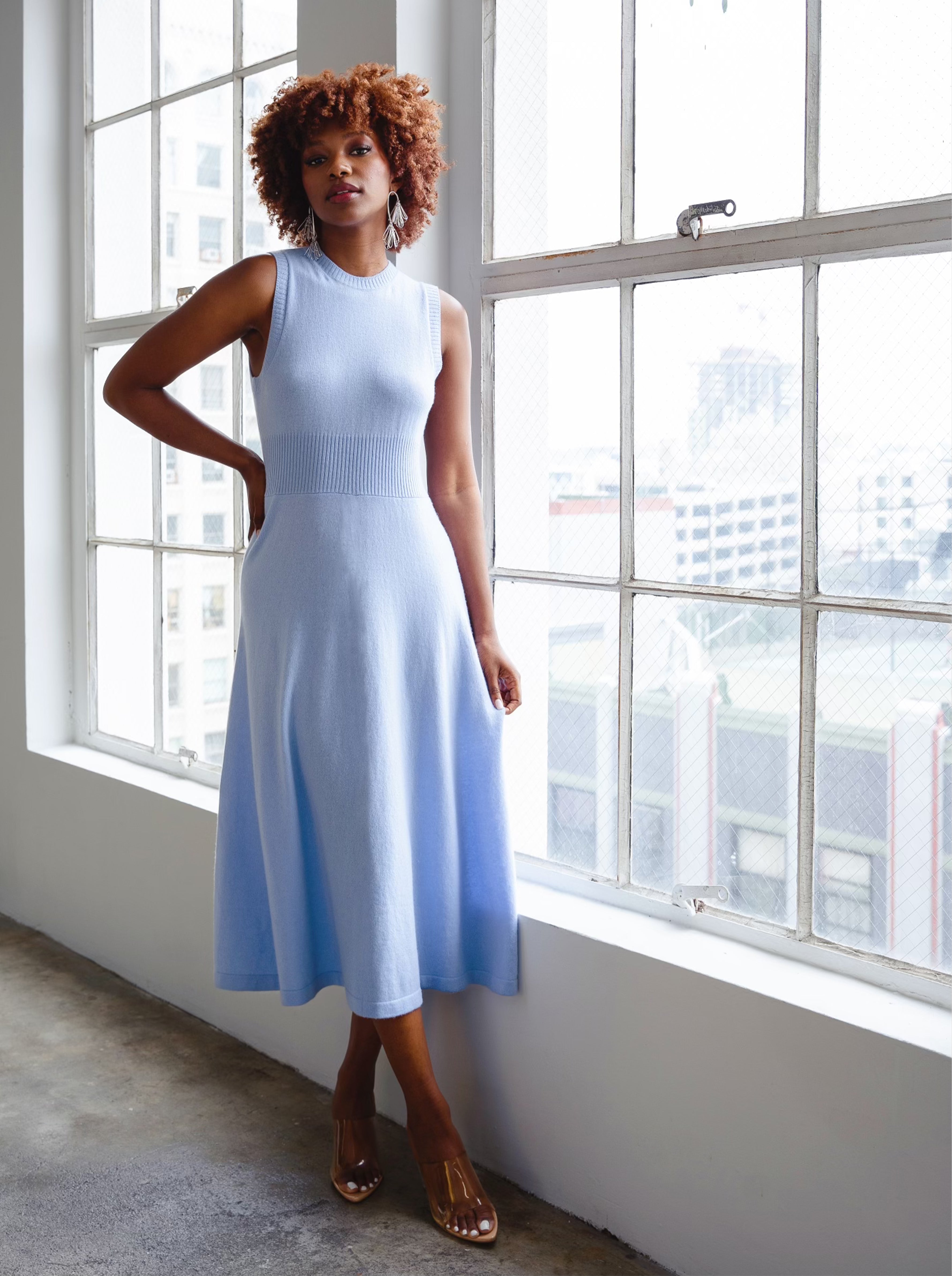 calypso blue dress Finders Keepers