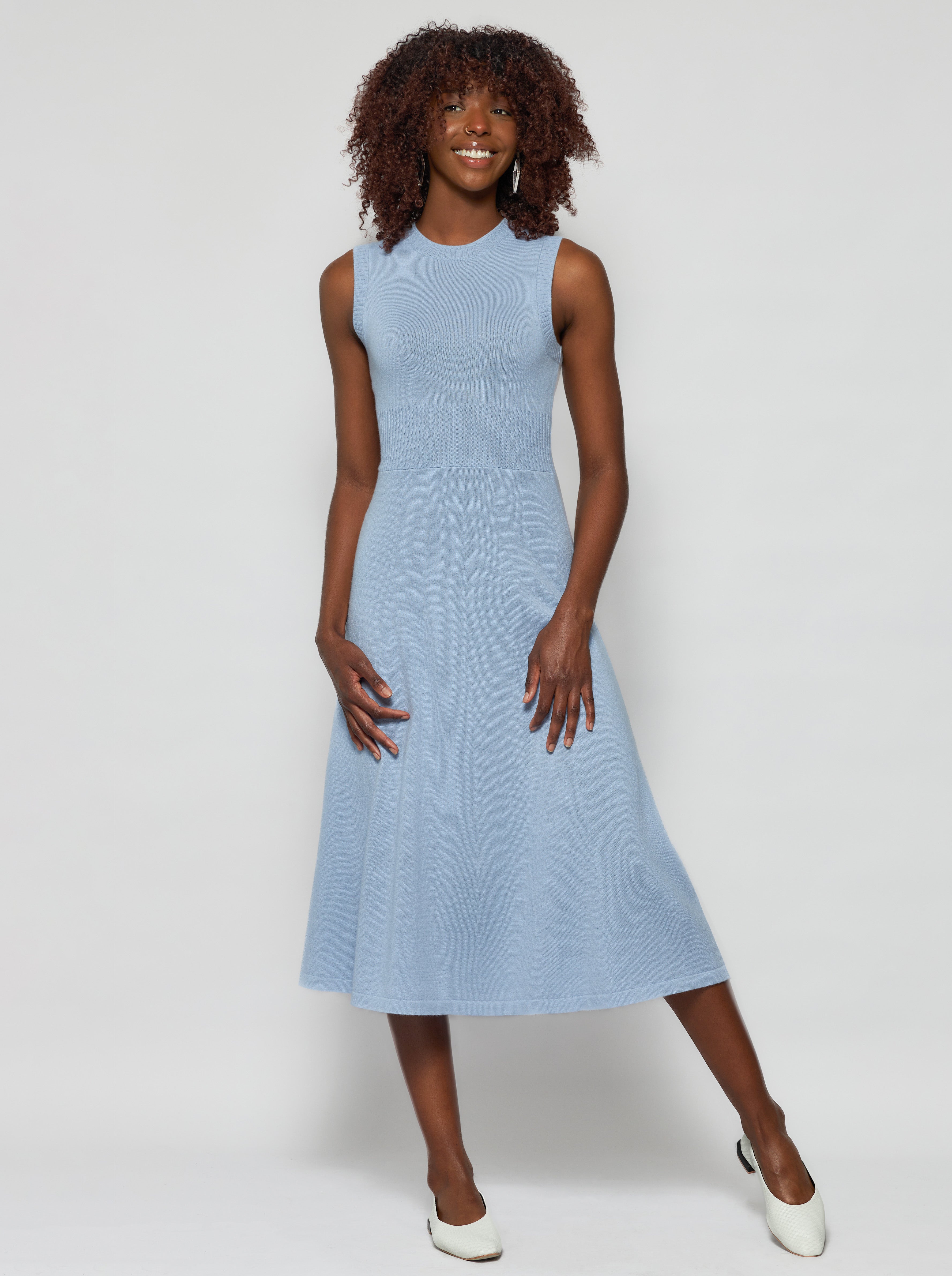 calypso knit midi dress Calypso textured knit maxi dress black