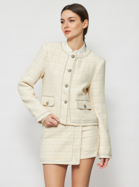 'S SOLEZIA[ソレジア] Nokara Fancy Tweed Jacket LUREX TWEED JACKET – Alessandra Rich